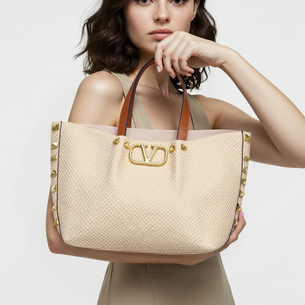 VLogo Woven Tote Bag