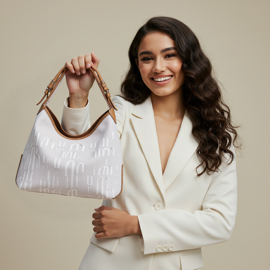 The "Symphony" Iconic-Embroidered Shoulder Bag
